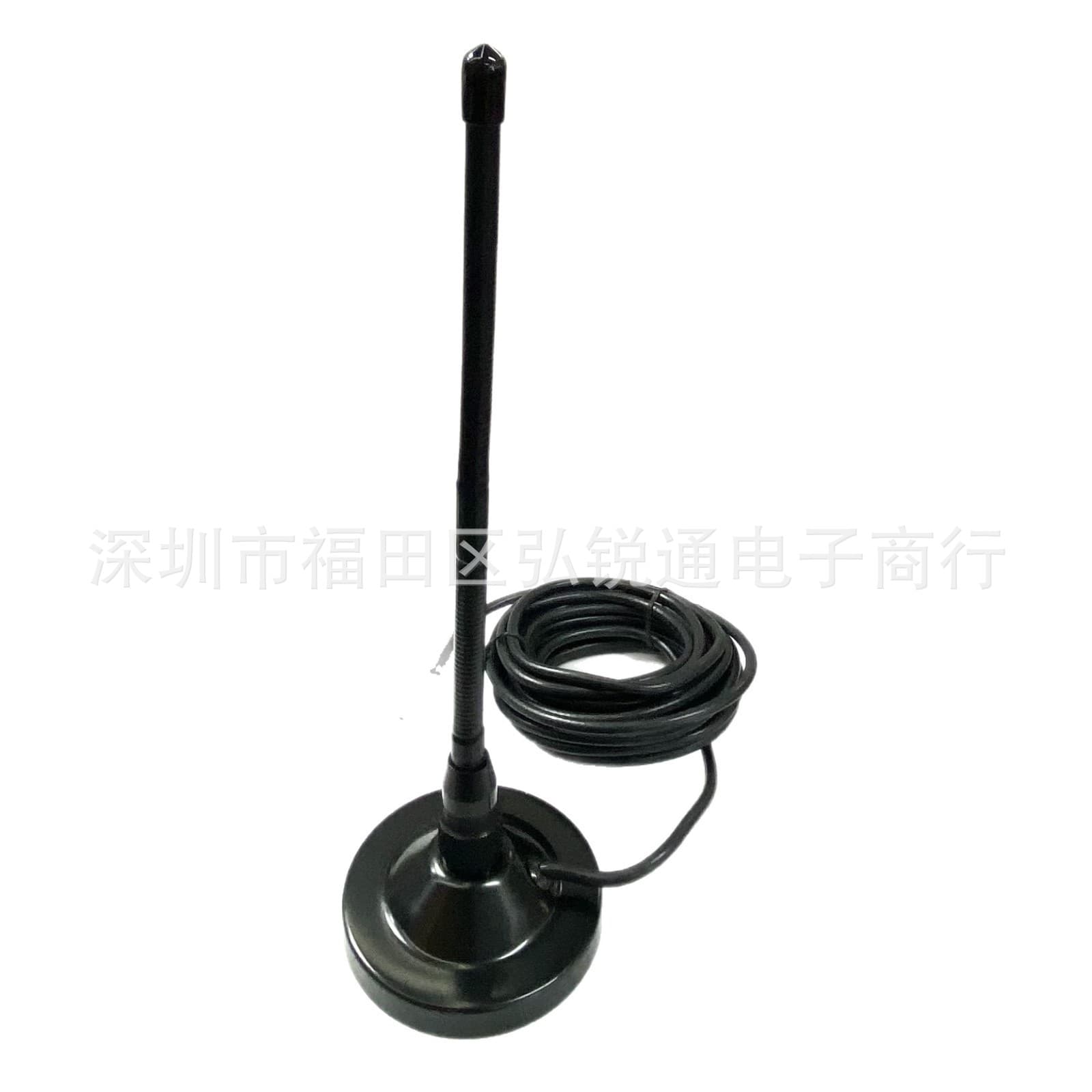 27MHz Flexible Vehicle Antenna for Two-Way Radio, 9CM Magnetic Mount with RG58 Cable and M-Male Connector, 5 Meters