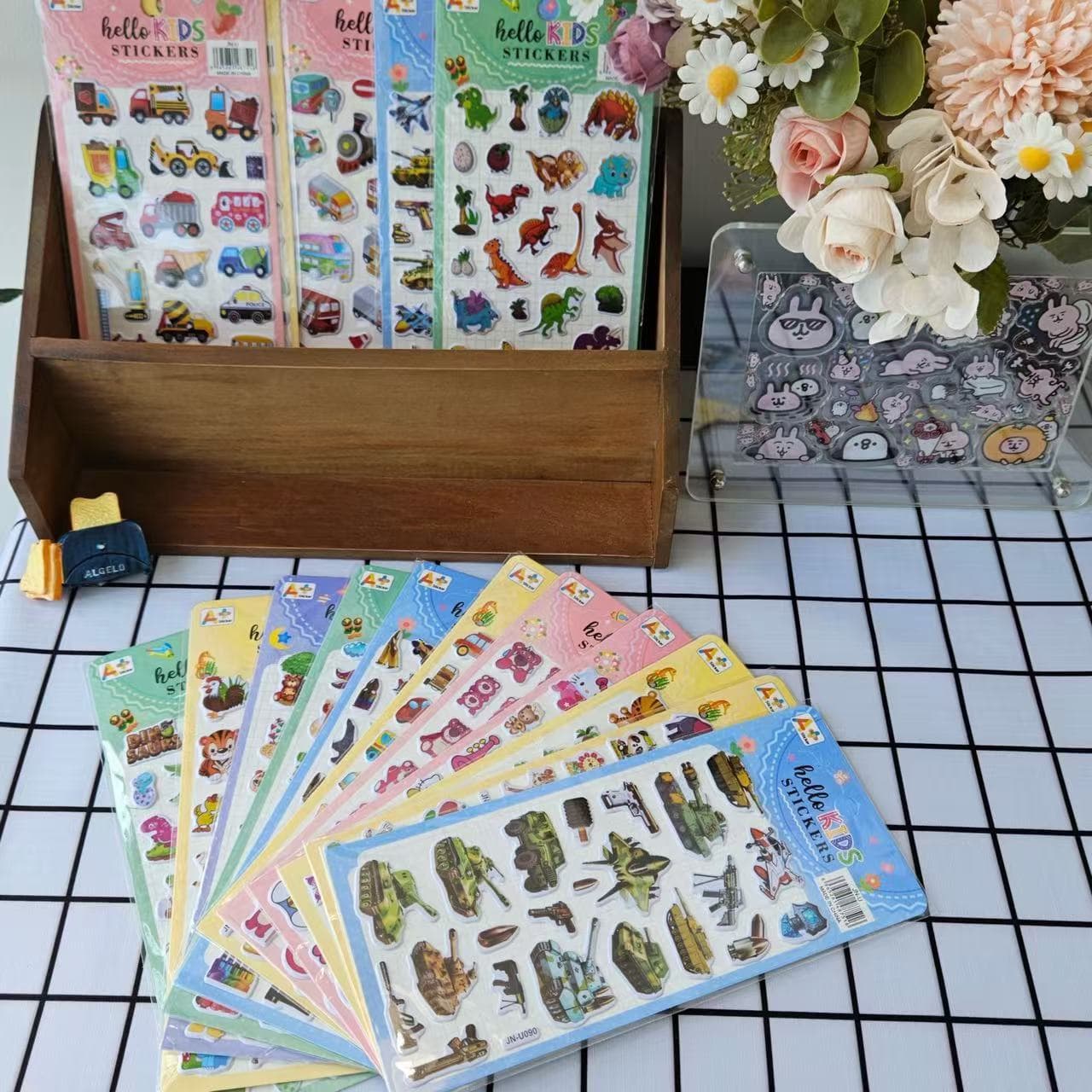 3D Raised Bubble Stickers Cute Cartoon Foam Stickers DIY Phone Decoration Children Toddler Reward Waterproof Stickers