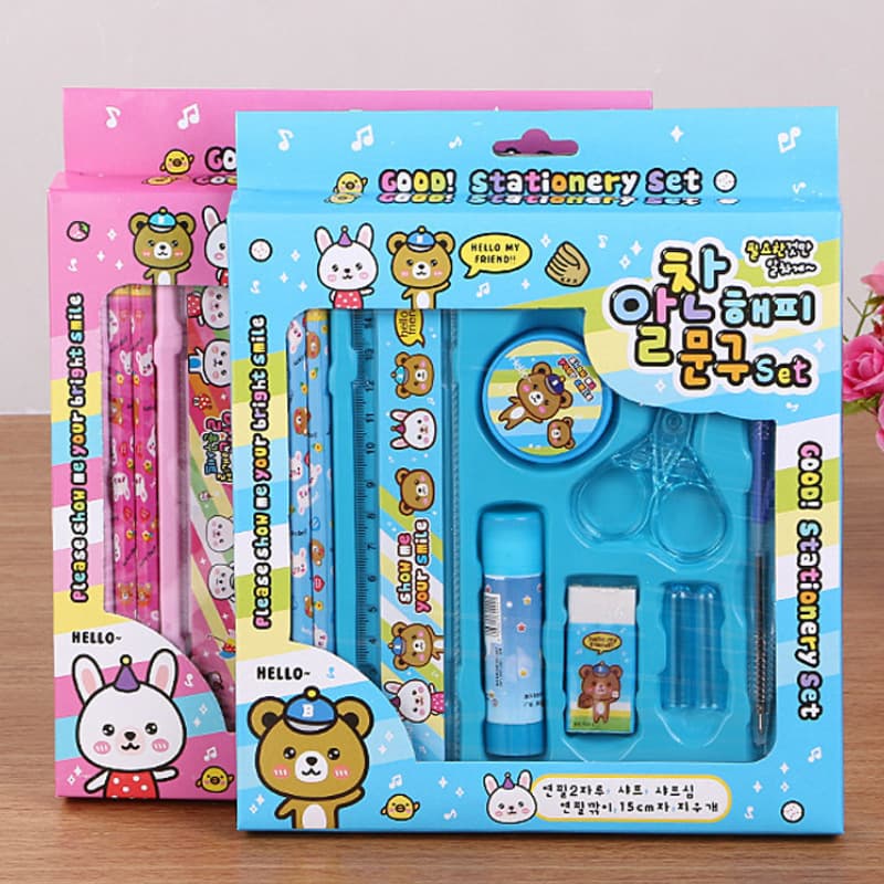 Creative Stationery 10-Piece Set, Children's Birthday Gifts, Primary School Student Prize Gifts, School Supplies Set, Factory Direct Sales
