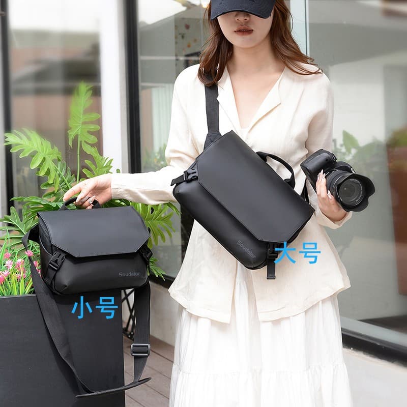Small Camera Bag Waterproof Lightweight Portable Casual Crossbody Men Women Large Capacity DSLR Photography Bag