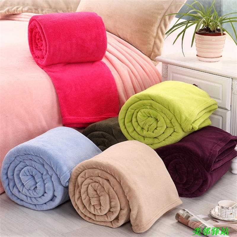 Color Beauty Bed Blanket Salon Quilt Air Conditioning Blanket Hair Washing Flannel Half Body Knee Blanket Baby