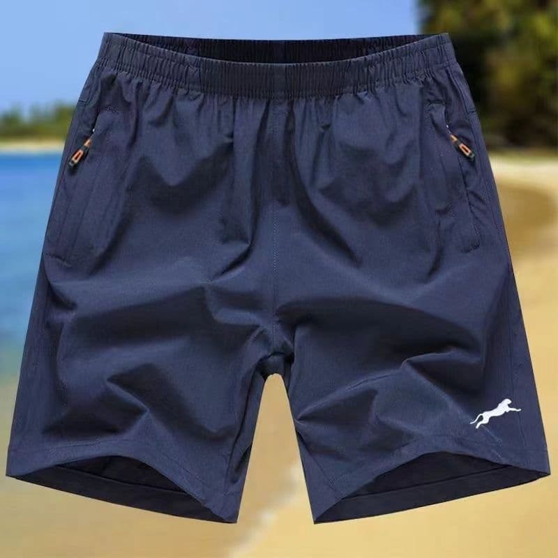 New Men's Summer Ice Silk Thin Quick-Dry Loose Basketball Shorts, 5-Inch Casual Sports Running Shorts