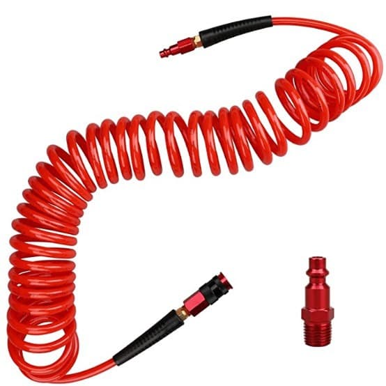 7.5m PU Tube with Protective Sleeve 6X9.5, Compatible with American 1/4NPT Three-in-One Aluminum Connector