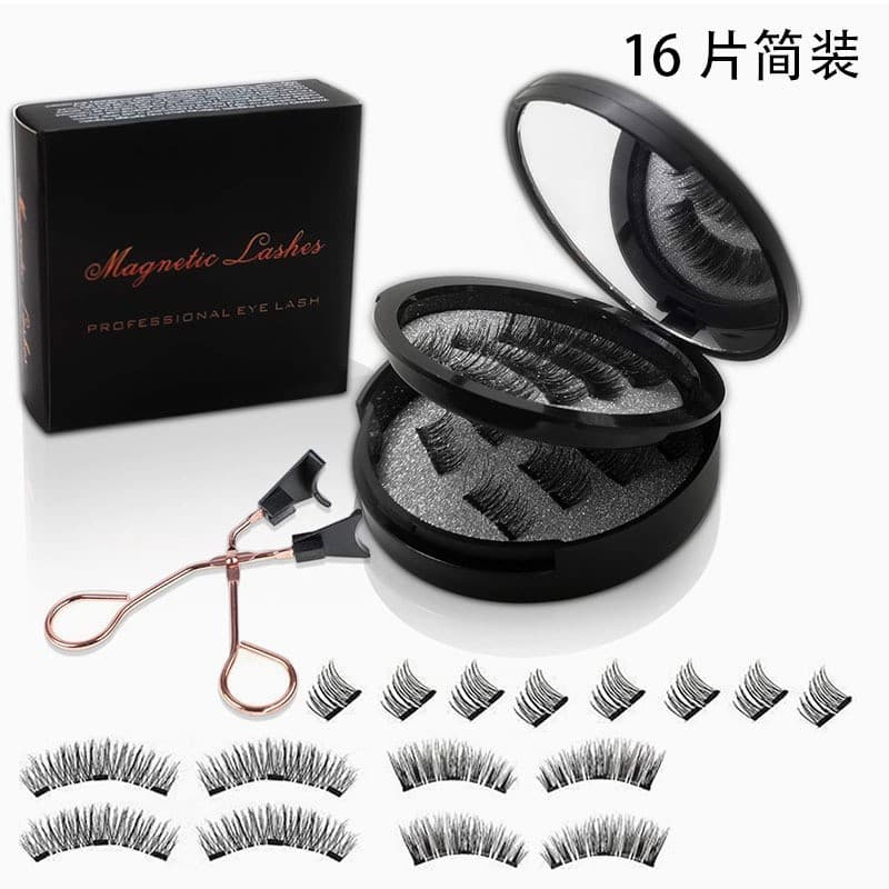 New Magnetic Eyelashes TEMU Magnetic Eyelashes In Stock Supply Magnetic Lash Set Thick False Eyelashes