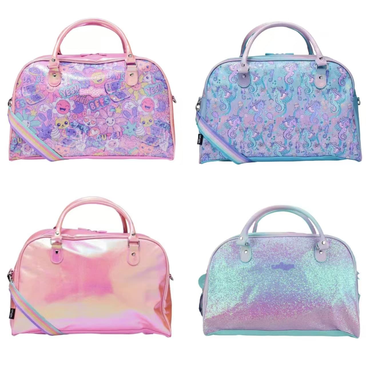 Australia Smiggle Travel Large Bag, Travel Bag for Primary and Secondary School Students, Large Capacity Crossbody Bag