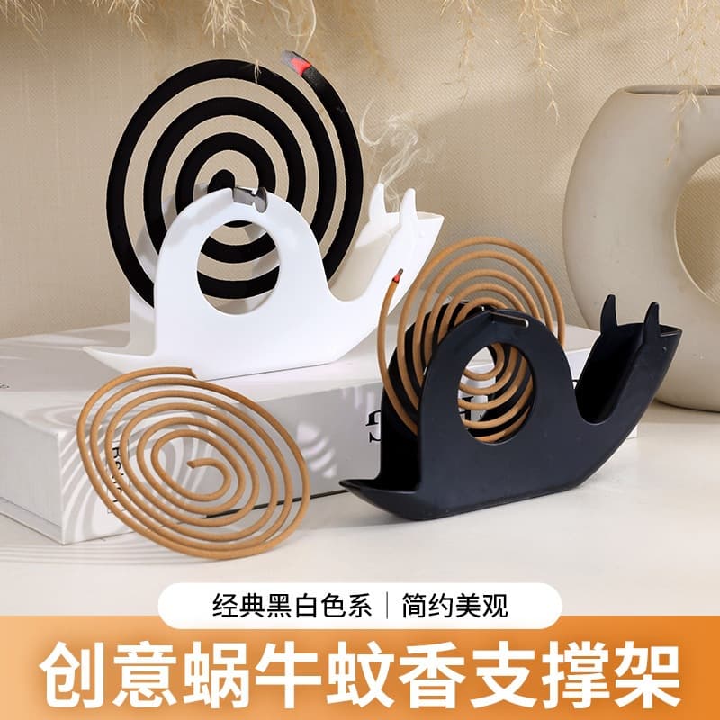Cross-border snail fireproof mosquito coil box mosquito coil tray connecting ash tray mosquito coil tray portable mosquito coil device mosquito coil rack stove mosquito coil rack