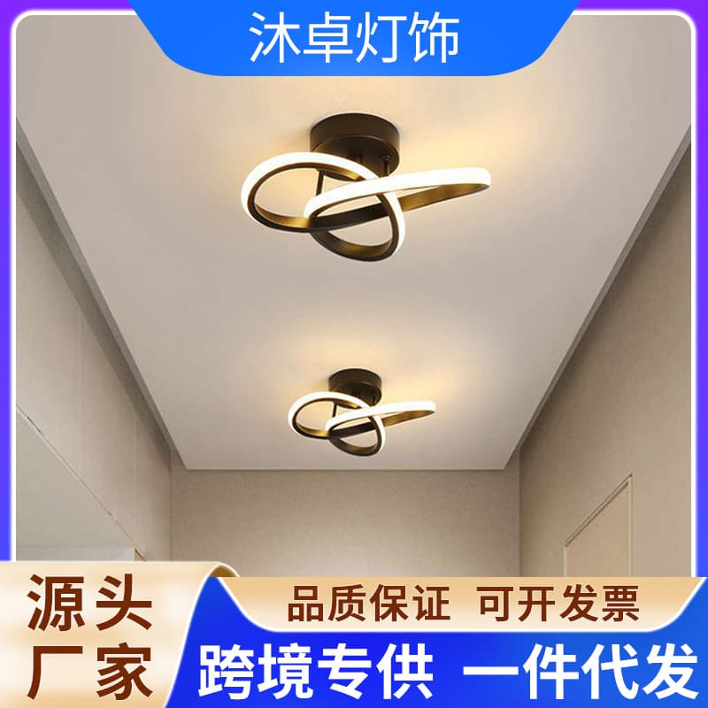 Modern Minimalist Style Ceiling Light LED Round Flush Mount Fixture for Living Room Bedroom Dining Room Kitchen