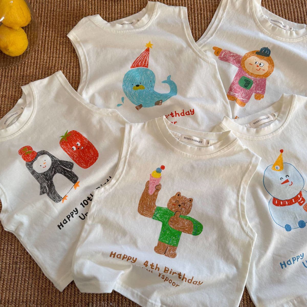 Kids Vest T-Shirt 2026 Summer Baby Clothes, Cartoon Boys Sleeveless Toddler Round Neck Printed Casual Top