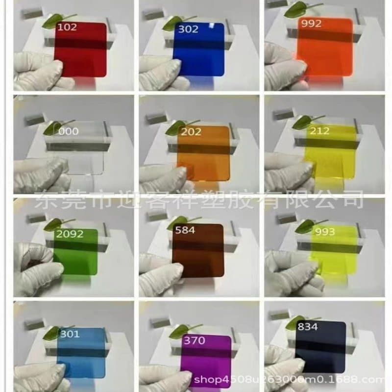 Colored acrylic plate, translucent round special-shaped acrylic plate, engraving and processing of translucent plexiglass plate