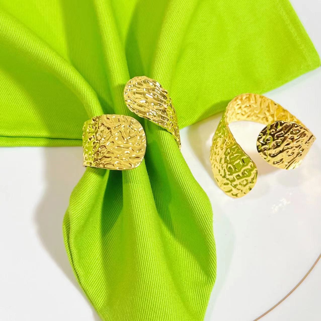 Hotel Metal Napkin Ring Open Napkin Buckle Napkin Ring Cloth Ring Gold Wholesale from Manufacturer