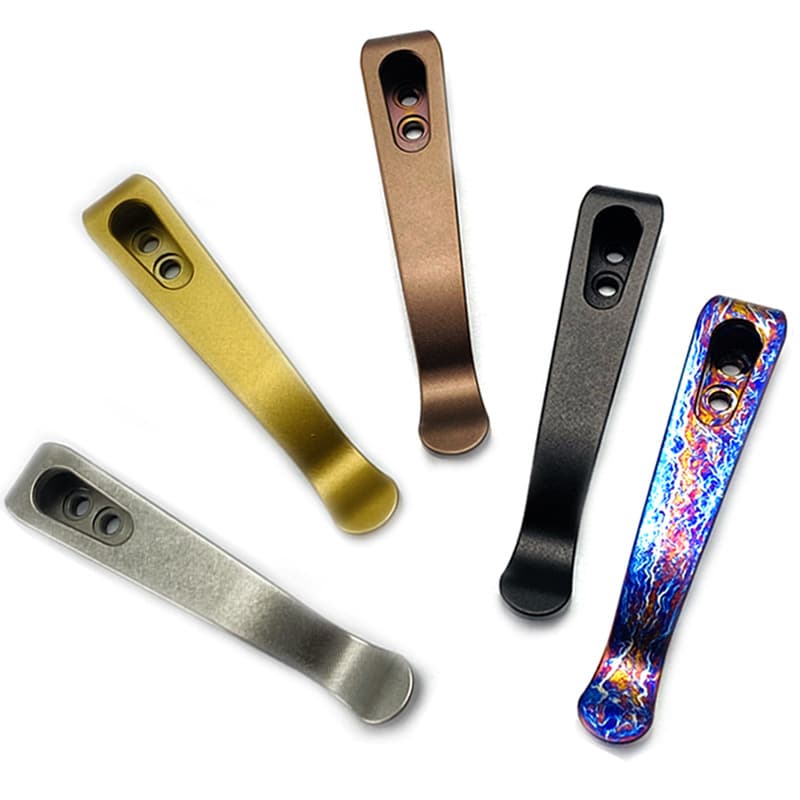 Rick Hinderer XM18 Titanium Pocket Clip Integrated Titanium Knife Clip Modification DIY