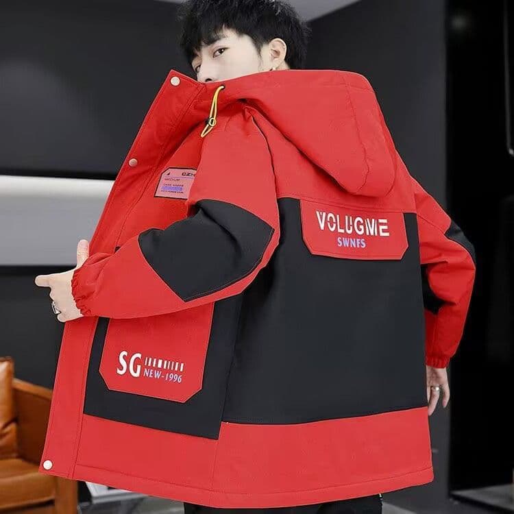 Spring/Autumn Lightweight Jacket for Teen Boys, Student Windbreaker, Outdoor Workwear Coat, Stylish Top