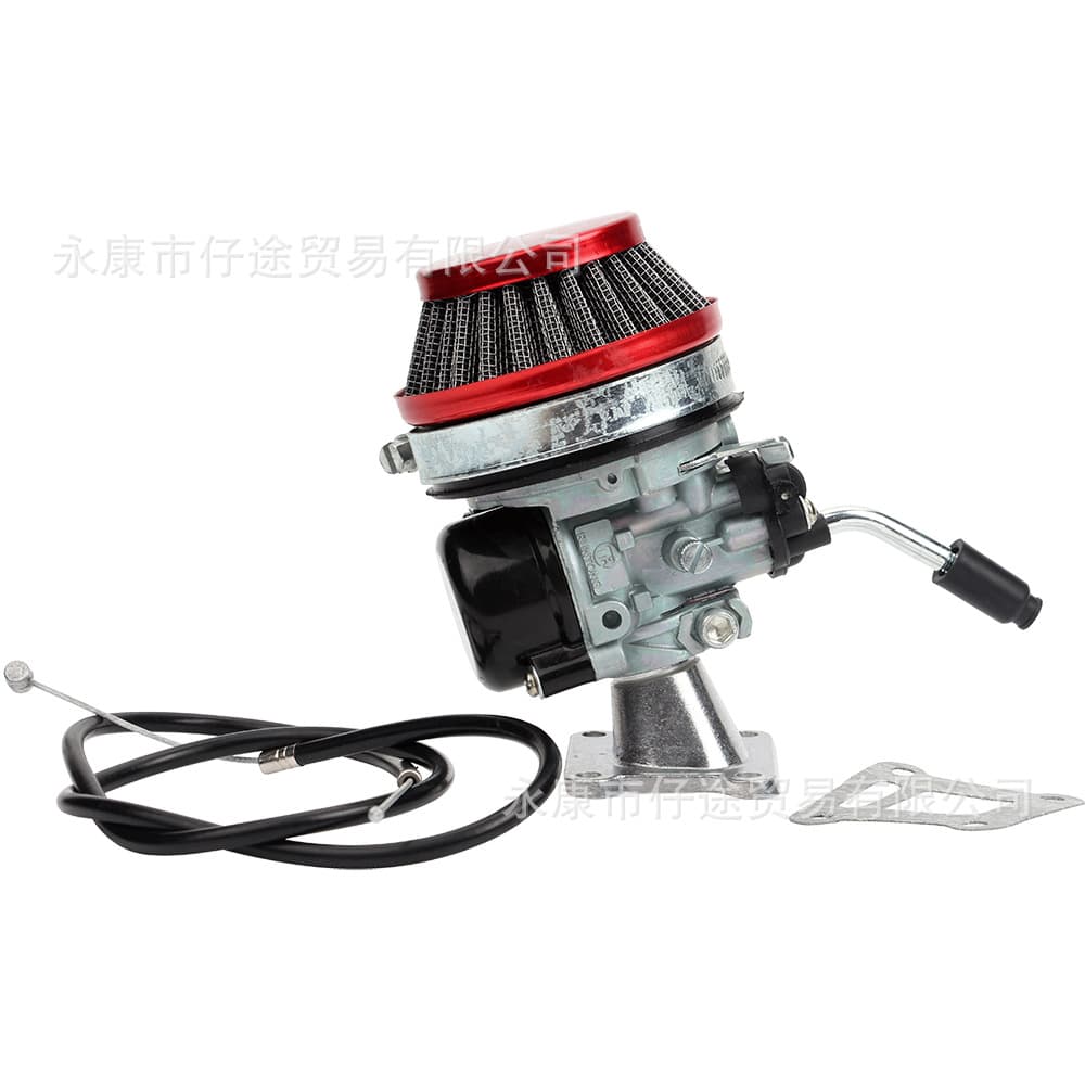 Mini Motorcycle Bike Accessories 37 50 80CC Two-Stroke Carburetor Air Filter Cable Intake Pipe Assembly