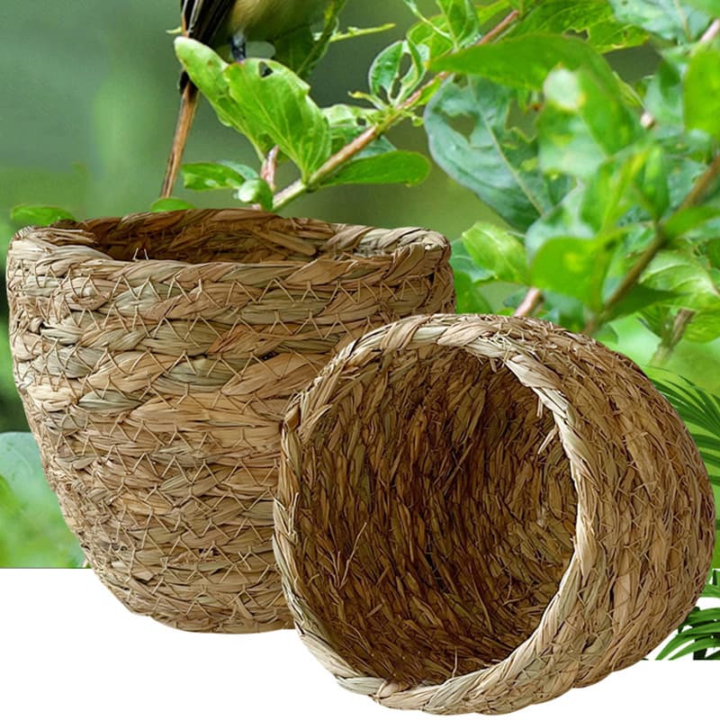 Factory-Made Bird Nest, Pigeon Nest, Thrush Nest, Warm Hanging Nest, Budgie Bird Nest, Straw Nest, Breeding Nest Supplies