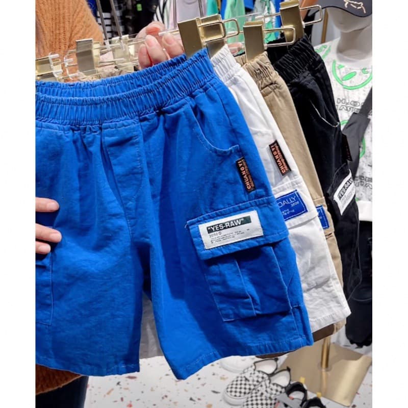 Boys Summer Shorts Cotton Cargo Shorts for Kids New Korean Style Casual Five-Point Shorts for Boys