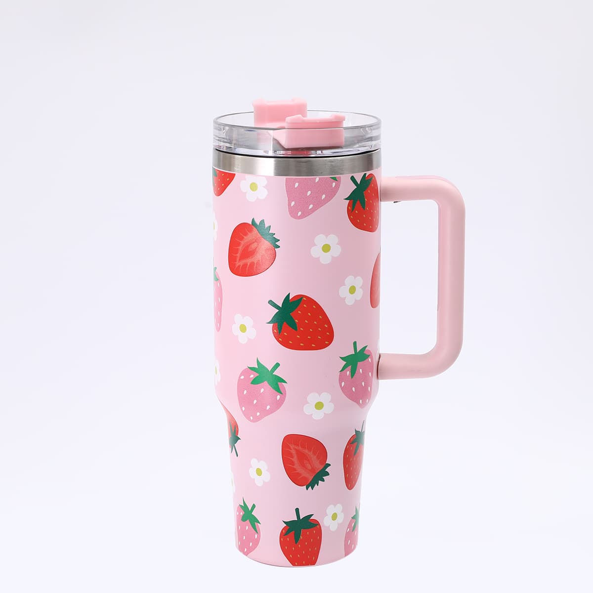New Creative 40oz Handle Car Cup Large Capacity 304 Stainless Steel Insulated Cup Portable Ice Tumbler with Straw