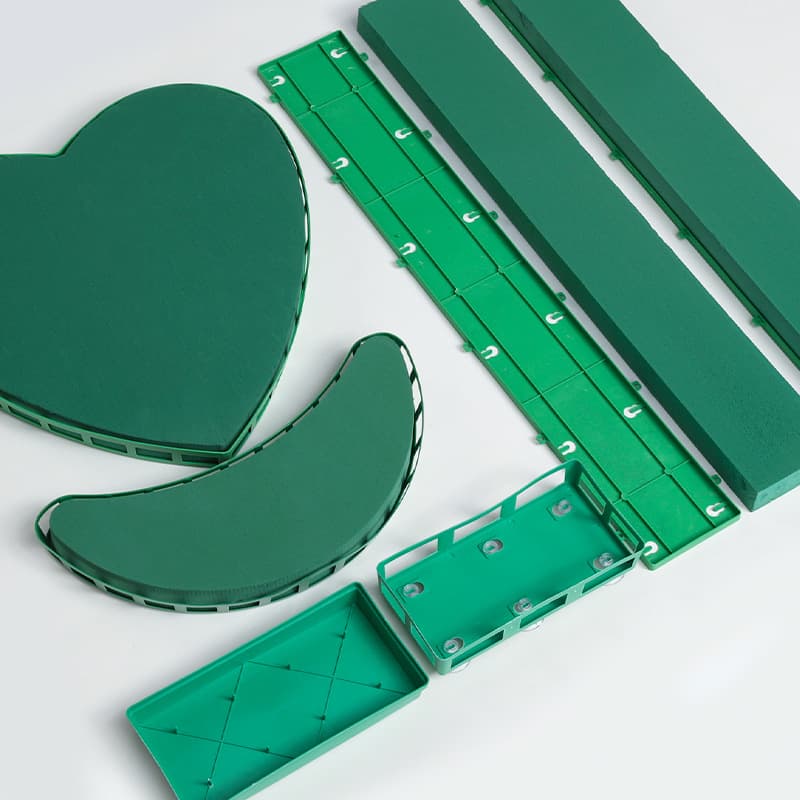 Wedding car decoration heart-shaped floral foam tray plastic holder for bride car hood, wedding supplies floral foam