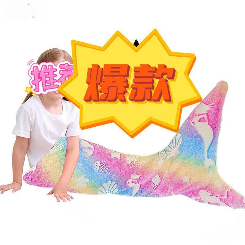 Factory Glow-in-the-Dark Blanket for Kids, Nap Blanket for Cross-Border Warmth in Autumn and Winter, TV Blanket, Lazy Blanket