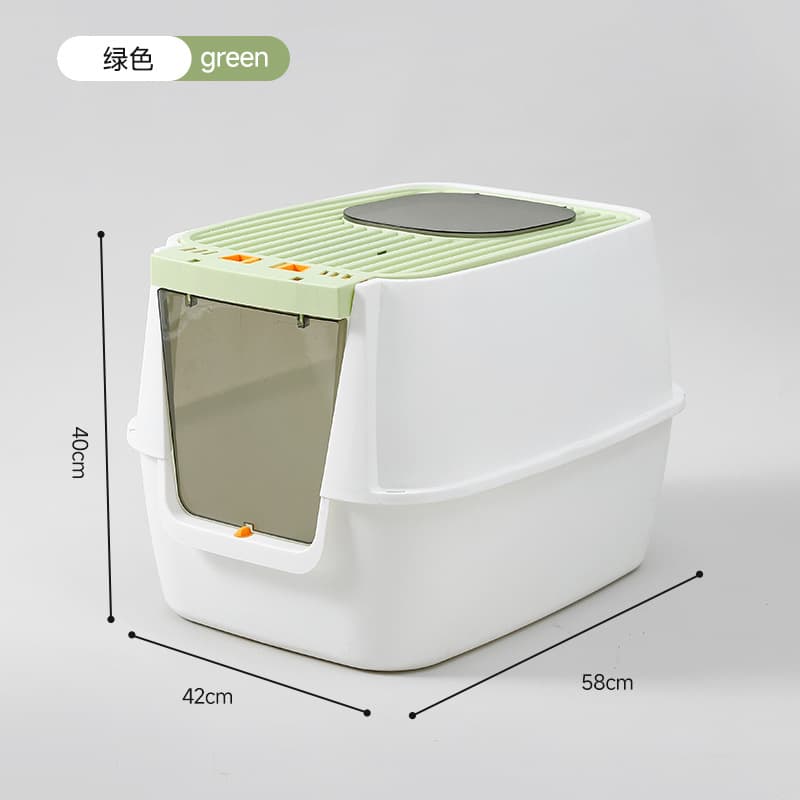 Large Fully Enclosed Cat Litter Box Extra Large Top-Entry Odor-Proof Anti-Splash Litter Pan Cat Toilet Cross-Border Wholesale