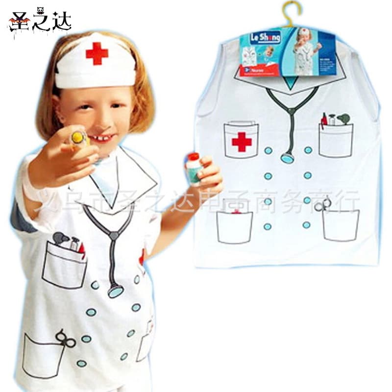 Halloween Children's Day Costume Kids Role Play Outfit Firefighter Police Doctor Nurse Chef Costume 0958