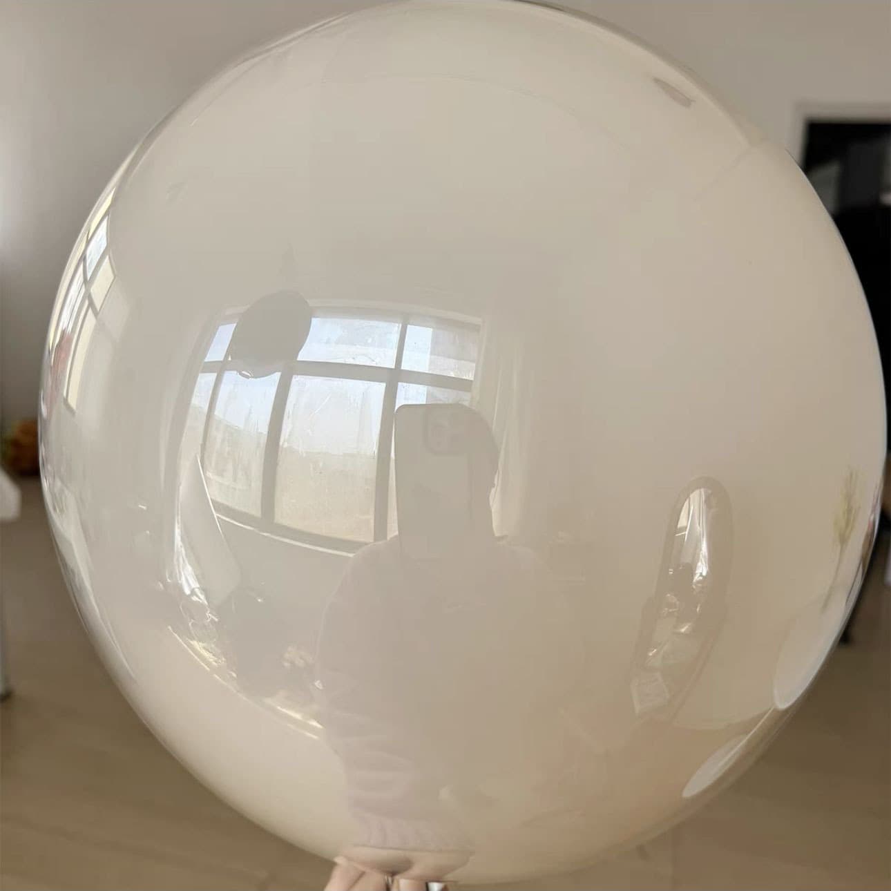 Niche Ins-Style Party Decoration Proposal 18-Inch Thickened White Butterfly Influencer Balloon Bouquet Birthday Photo Prop