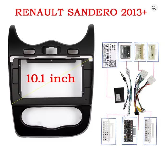 Navigation bezel for 2013 Renault Sandero (10.1 inch) Android car stereo dashboard frame
