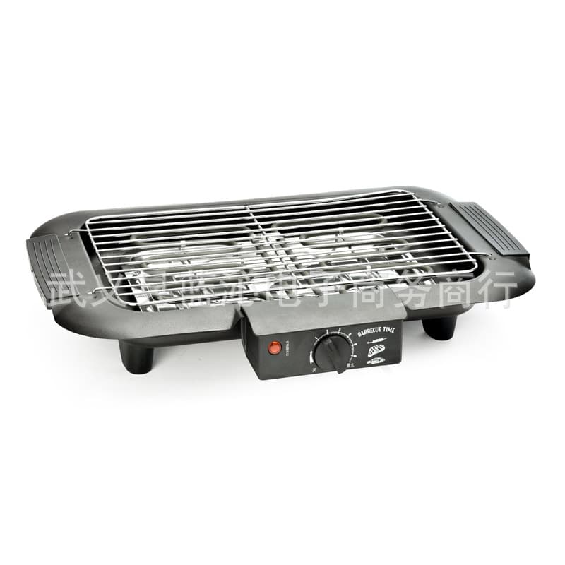 BBQ cross-border 2000W 304 stainless steel dual heating tube electric heating grill rack, double-tube meat roasting electric barbecue
