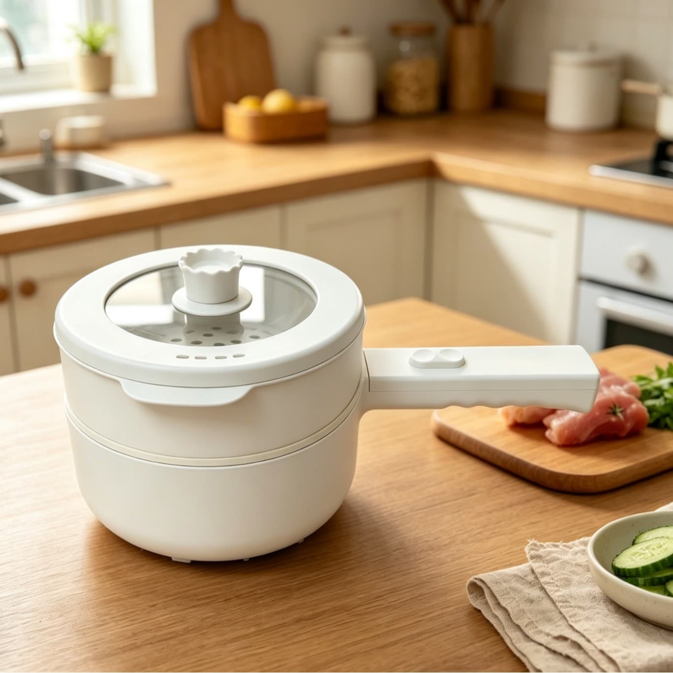 Dormitory Electric Cooking Pot, Hot Pot, Household Small Electric Pot, Electric Hot Pot, Electric Frying Pan, Non-Stick, Cross-Border Electric Cooking Pot