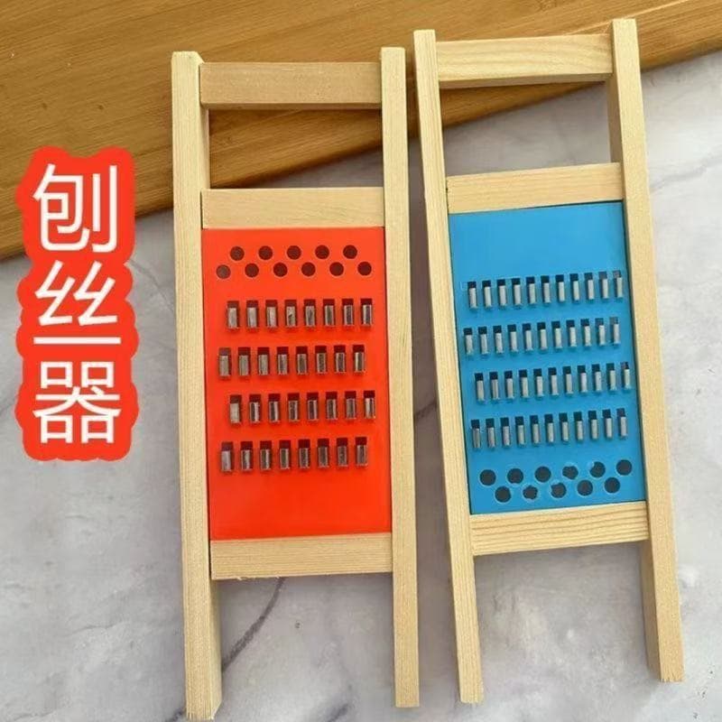 Vegetable Cutter Multi-Function Kitchen Potato Shredder Carrot Slicer Solid Wood Grater Shredder