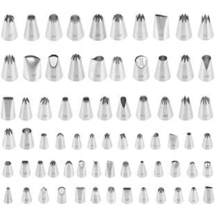 In Stock 304 Seamless Piping Nozzle 25/30/35MM Diameter Stainless Steel Cake Tool Baking Kitchen DIY Supplies
