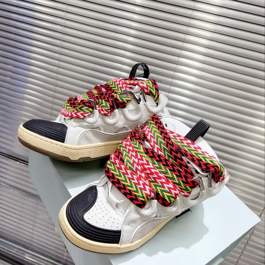 Bread Shoes Cheng Yi Style Thick-Soled Height-Increasing Shoes Lace-Up Dad Shoes for Men and Women Couple Casual Sports Skateboard Shoes Flat Sole