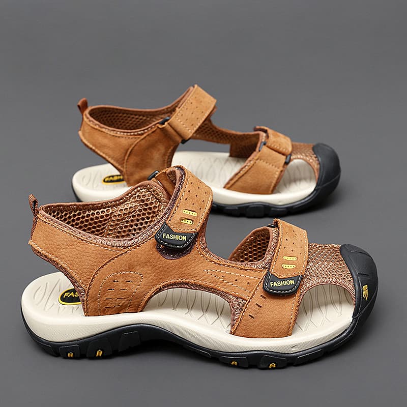 2025 New Summer Baotou Sandals Amazon Hot Selling Cross-Border Large Size Men's Breathable Outdoor Beach Men's Shoes