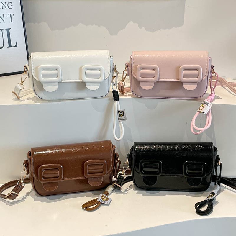 Wholesale Premium Texture Handbag Square Bag Women Bag 2026 Summer New Fashion Square Clasp Shoulder Bag Commute Crossbody Bag