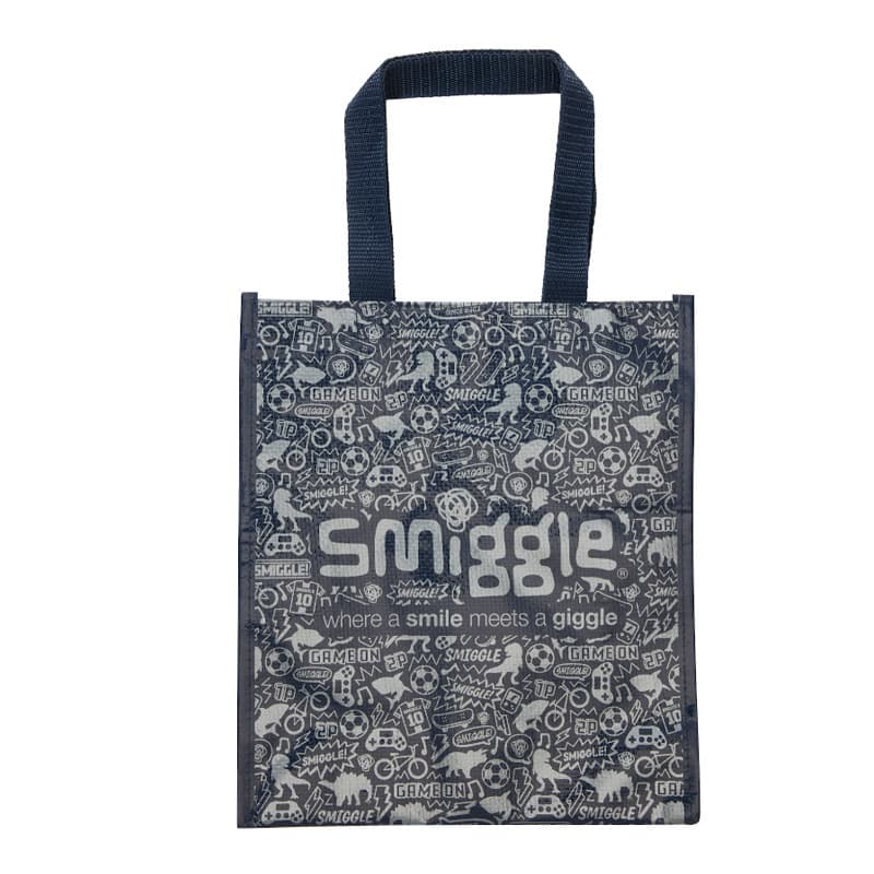 Australia smiggle new animal graffiti woven bag gift bag environmentally friendly shopping bag large moving tote bag