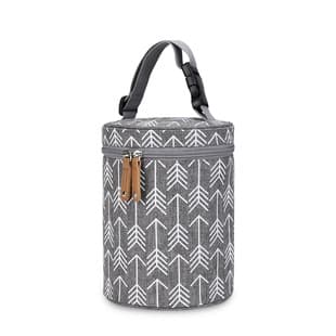 New Round Bottle Bag with Handle, Hanging Breast Pump Bag, Insulated Fresh-Keeping Small Meal Bag