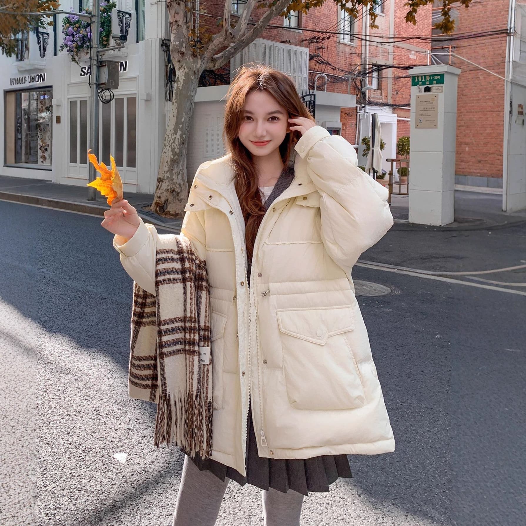 2025 New Style Plus Size Down Jacket for Curvy Women 200 Jin, Extra Large 250 Loose Thickened Mid-Length White Duck Down Coat