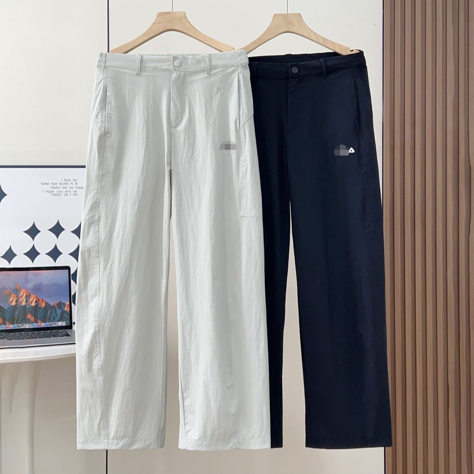 Feijia 2026 Wide-Leg Pants for Women Woven Long Pants Spring Fashion Simple Versatile Slimming Casual Straight Pants