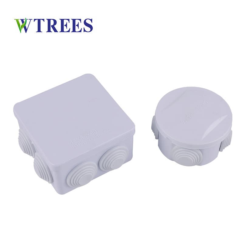 Economy Type with Rubber Plug Waterproof Junction Box - Outdoor/Indoor Monitoring Power Supply Box ABS Cable Sealing Box IP65