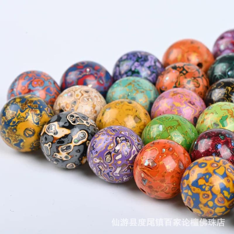 Lacquer Bead Single Bead 10mm Size Loose Beads Buddhist Beads Collectibles DIY Accessories Gift Bracelet Natural Plant Lacquer Handmade