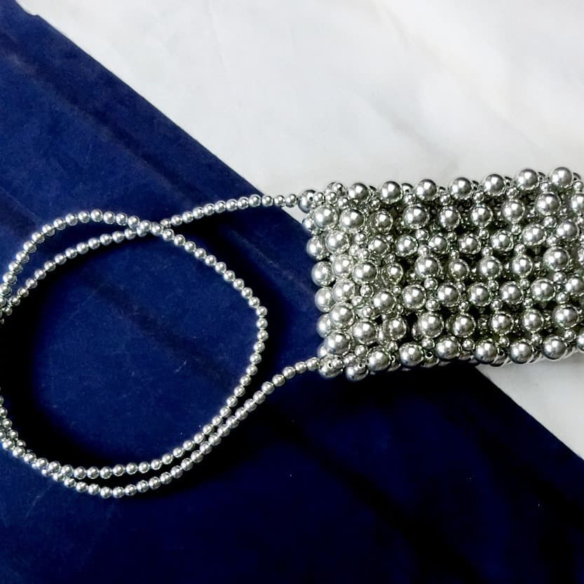 Woven Bag Handmade Beaded Bag Custom Sample Processing Pure Handwoven Bag Women's Crossbody Bag