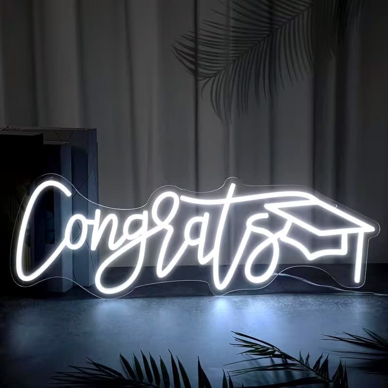 Cross-border Graduation Congratulations Neon Sign USB Dimming LED Decorative Neon Light Graduation Congratulations Gift
