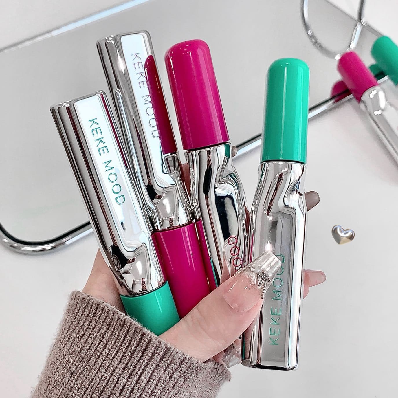 Curly and Long-Lasting Waterproof Mascara, Thick and Natural, Long-Lasting, Quick-Drying, Non-Smudge Mascara Remover