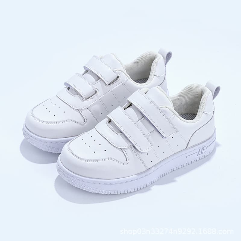 Children's White Shoes Boys' Sneakers 2025 Spring Autumn New Soft Sole Casual Shoes Girls' Student Board Shoes Campus