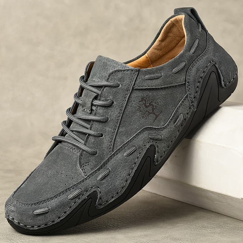 Foreign trade cross-border large size men's shoes, beanie shoes, men's slip-on genuine leather octopus driving shoes, British casual shoes, single shoes