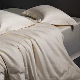 Light luxury, understated solid color 120-count long-staple cotton four-piece set with cotton texture for all seasons, exquisite housewarming gift