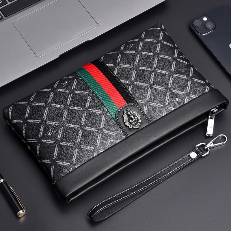 Premium Men's Clutch Bag Business Casual Envelope Bag Fashionable Handheld Bag Large Capacity