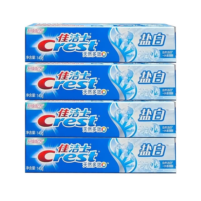Crest toothpaste Crest Salt White toothpaste 90g/140g fresh men and women toothpaste family pack salt White toothpaste