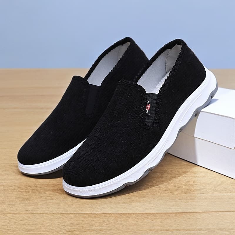 Casual Men's Shoes, Autumn New Style, Middle-aged and Elderly Dad Shoes, Comfortable Low-top Driving Shoes, Old Beijing Cloth Shoes