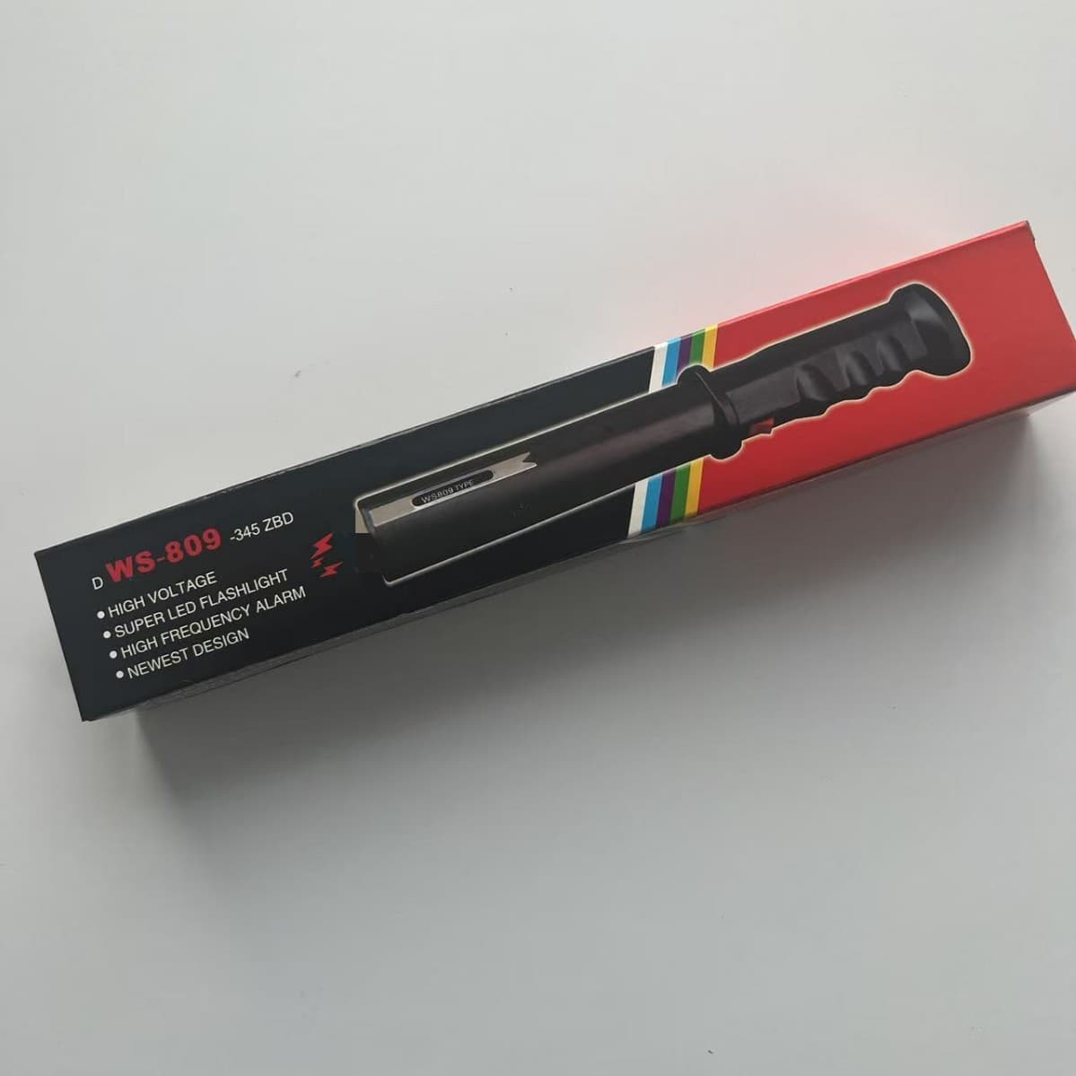 809 Flashlight Packaging Box for Outdoor Car-mounted Self-defense Cross-border High-luminosity Alarm Flashlight