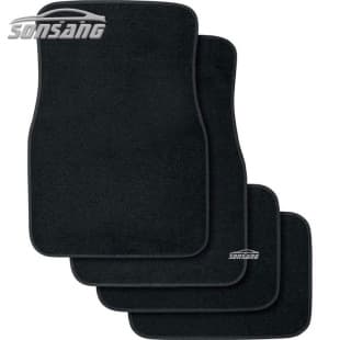 Car Floor Mats Full Set Universal Automotive Carpet Anti-Slip Velvet All-Season Suede Car Floor Mats